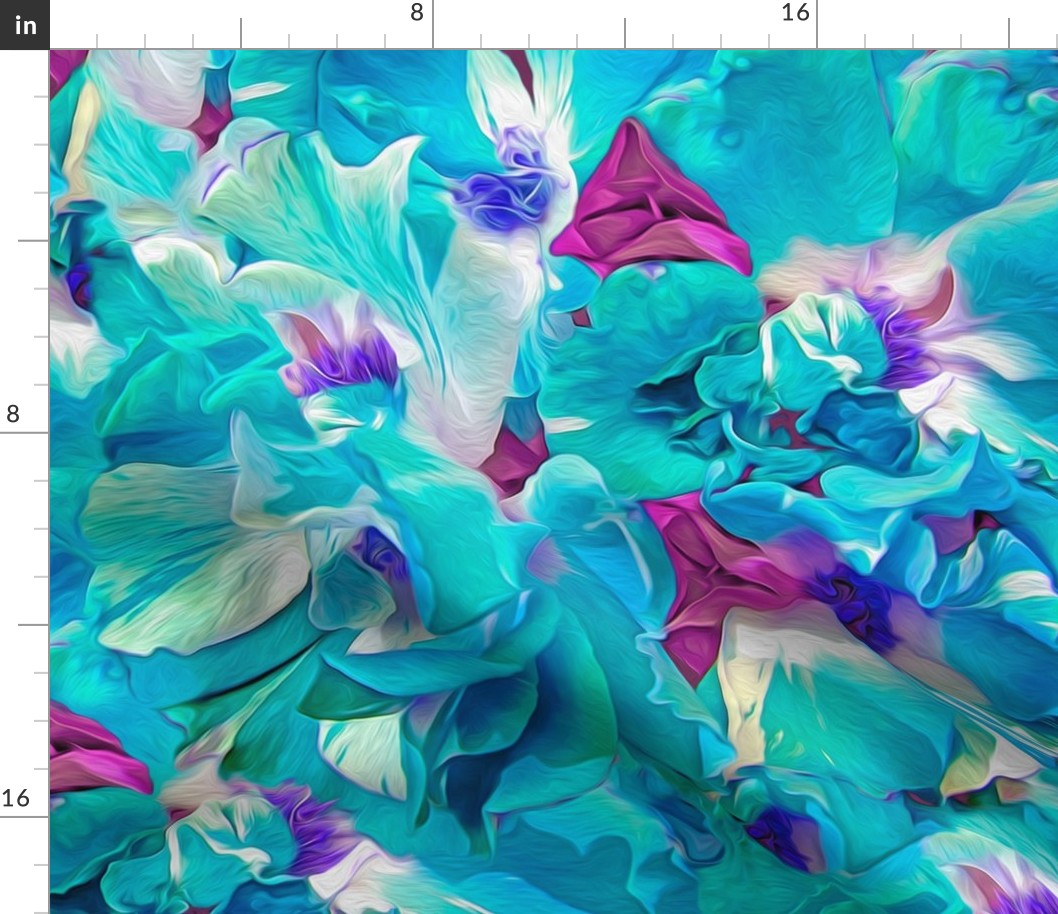 Roses turquoise