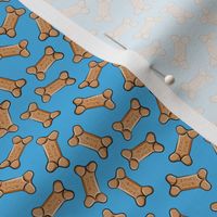 (micro scale) dog bones - dog treats - blue C19BS