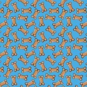 (micro scale) dog bones - dog treats - blue C19BS