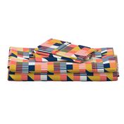 Bauhaus 100 years geometrics coral yellow navy