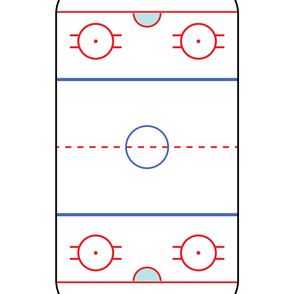 2 yard crib sheet layout - ice hockey rink - LAD19