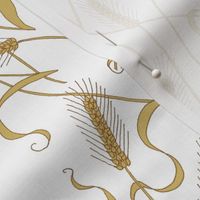 Art Nouveau Wheat wallpaper