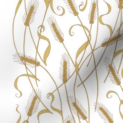 Art Nouveau Wheat wallpaper