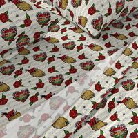 Rockabilly tattoo fabric