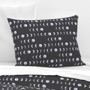 Moon Phases in Grey