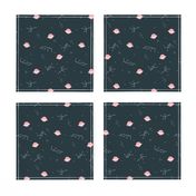 Magic universe cool galaxy zodiac planet print with moon and stars space gender neutral pink