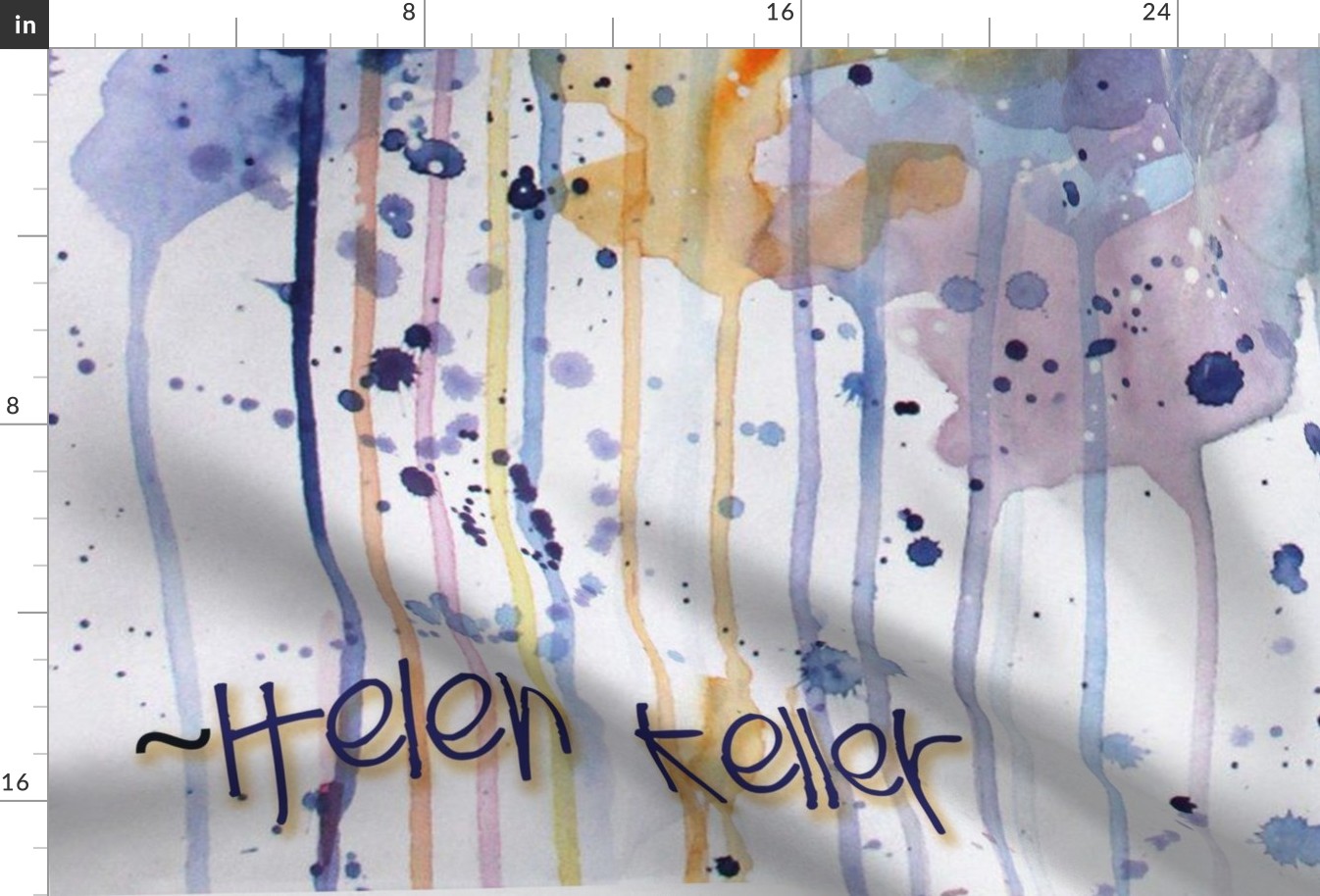 Helen Keller Watercolor Horse
