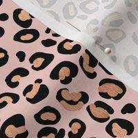 Small Leopard Rose Gold Spots on Pink