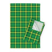 Saint Patrick's Day Green Gold Plaid