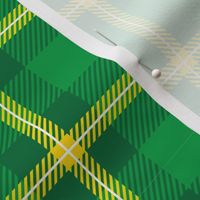 Saint Patrick's Day Green Gold Plaid