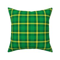 Saint Patrick's Day Green Gold Plaid