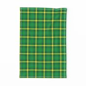 Saint Patrick's Day Green Gold Plaid