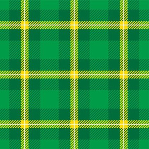 Saint Patrick's Day Green Gold Plaid