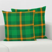 Saint  Patrick's Day Green Gold Orange Plaid