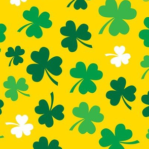 Saint Patrick's Day Shamrock Clover Green Gold Orange-01