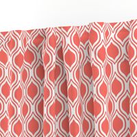 ogee fabric - traditional fabric, coral fabric, living coral fabric, pantone fabric, 