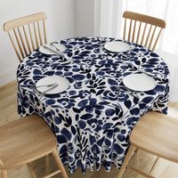 Navy Floral pattern L