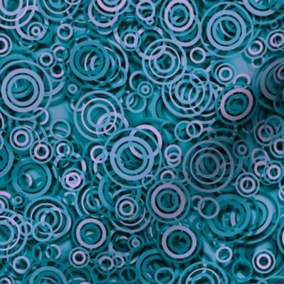 mad ripples - teal and lavender