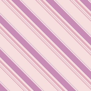 diagonal stripes pinks