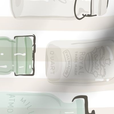 Canning Jars - Rotated  - Mason Jars - Modern Farmhouse Kitchen 