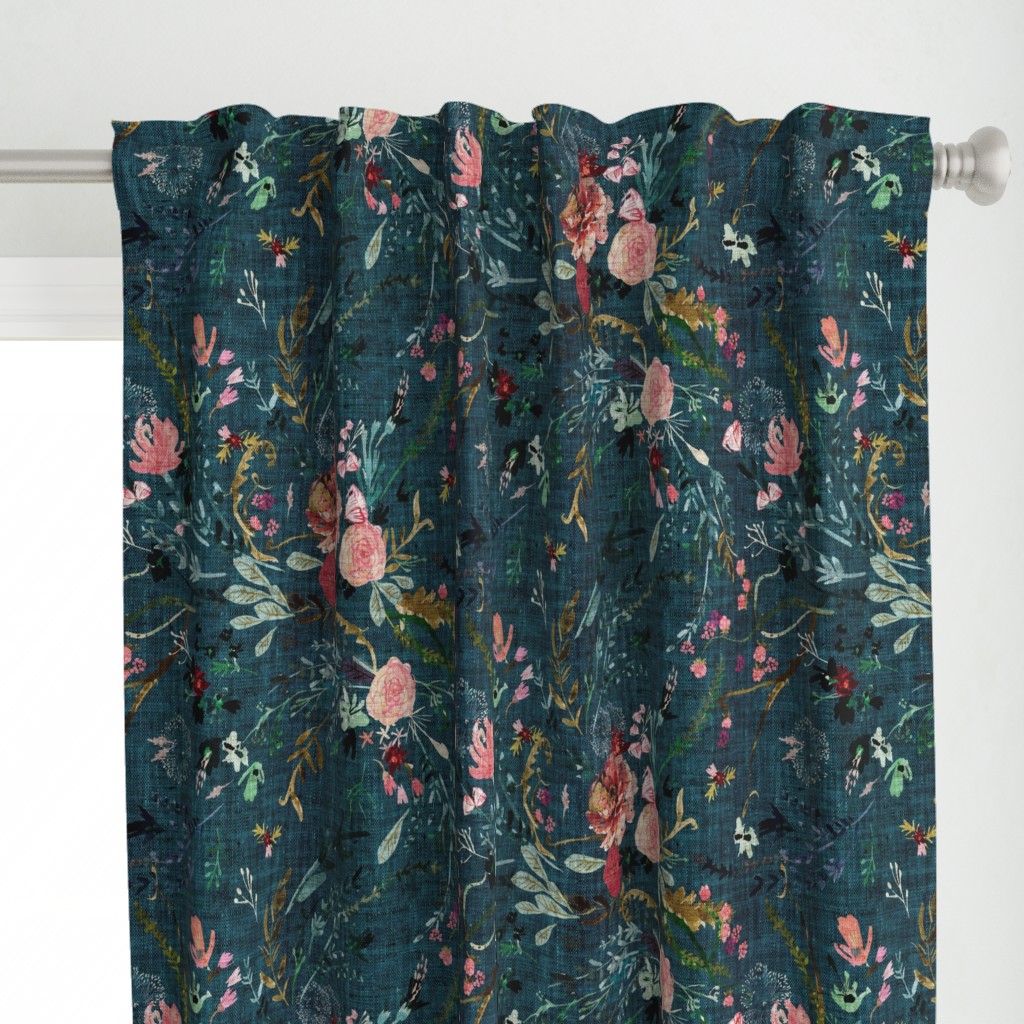 Fable Floral (teal) JUMBO