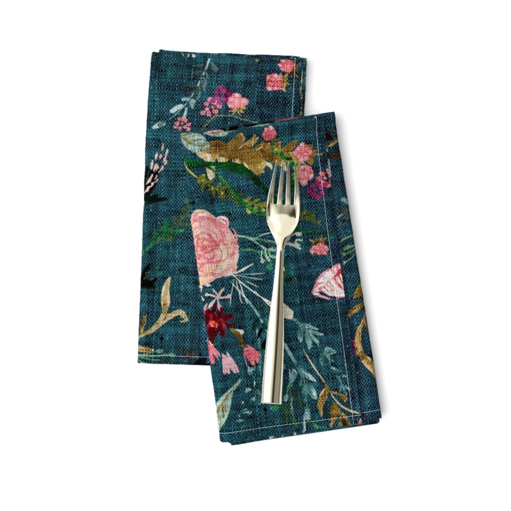 Fable Floral (teal) JUMBO