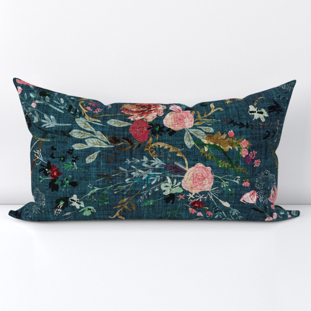 Fable Floral (teal) JUMBO