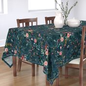 Fable Floral (teal) JUMBO