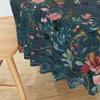 Fable Floral (teal) JUMBO