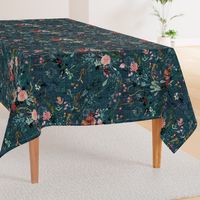 Fable Floral (teal) JUMBO