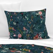 Fable Floral (teal) JUMBO