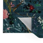 Fable Floral (teal) JUMBO