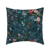 Fable Floral (teal) JUMBO