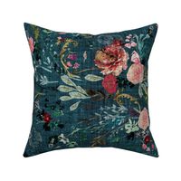 Fable Floral (teal) JUMBO