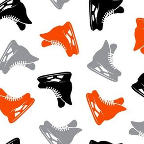 ice hockey skates - black grey and orange LAD19