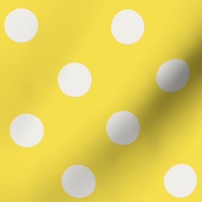 Rockabilly illuminating  yellow polka dots