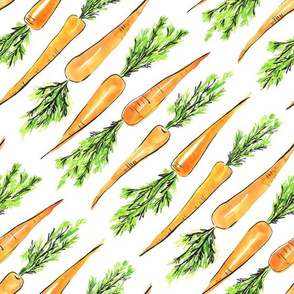 Eat your carrots - handdrawn veggies