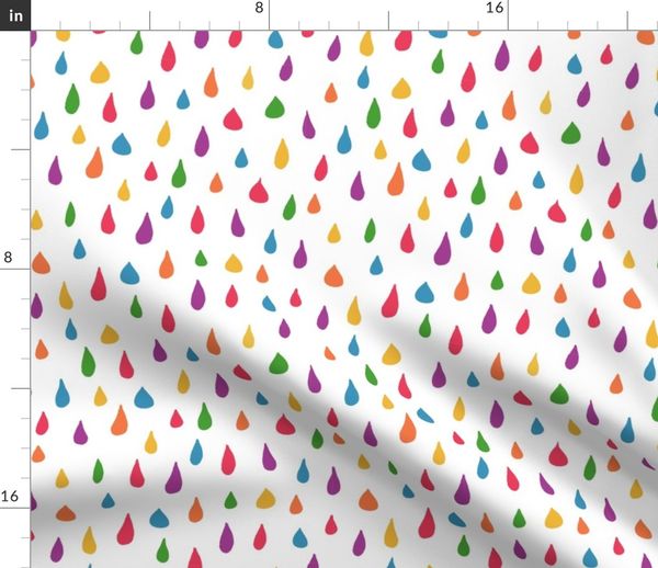 Rainbow Raindrops Nursery Baby Kids Si Spoonflower