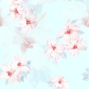 Hibiscus flower pattern. 