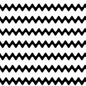 Black white zigzag wave