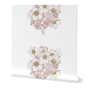 White Floral Panel