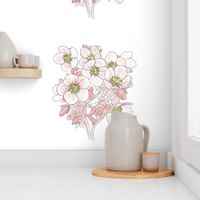 White Floral Panel