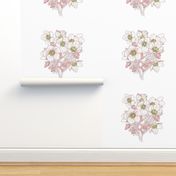 White Floral Panel