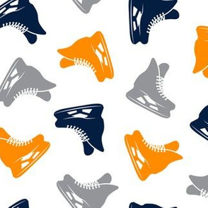 ice hockey skates - navy orange grey LAD19