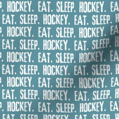 Eat. Sleep. Hockey. - stone blue LAD19