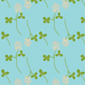 Blue Falling Clover