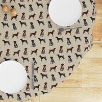 german shorthaired pointer dogs fabric - gsp fabric, gsp dog, cute dog, black and white gsp, liver gsp, dog fabric