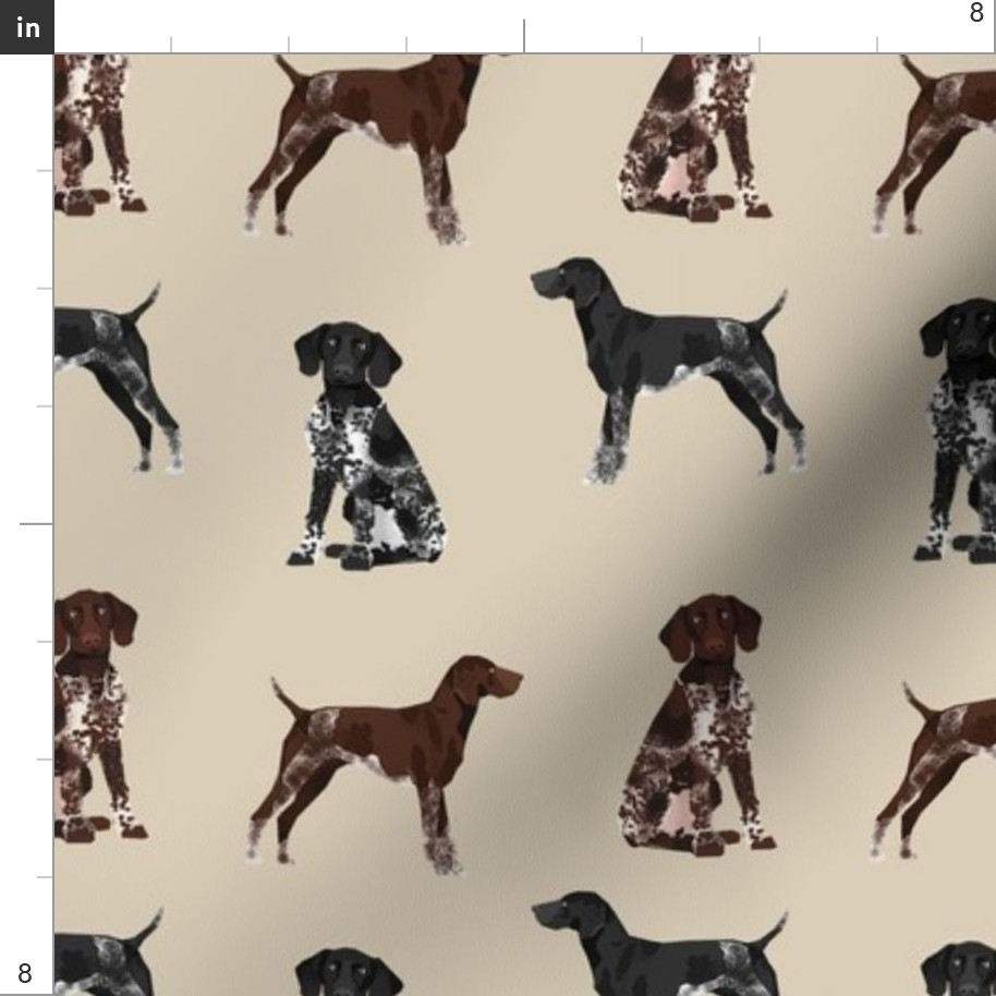 german shorthaired pointer dogs fabric - Fabric | Spoonflower