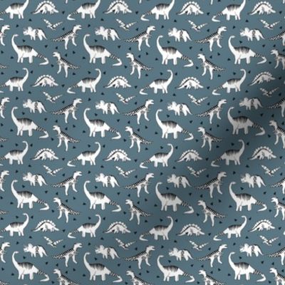 SMALL dinosaur fabric - dinosaur // blue grey dinosaur fabric baby nursery baby boy design andrea lauren fabric 