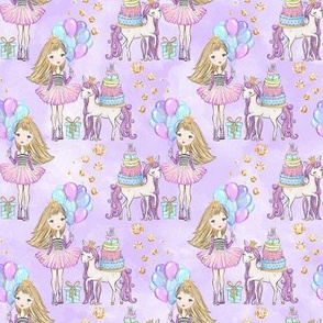 Unicorn Party Birthday Girl balloons